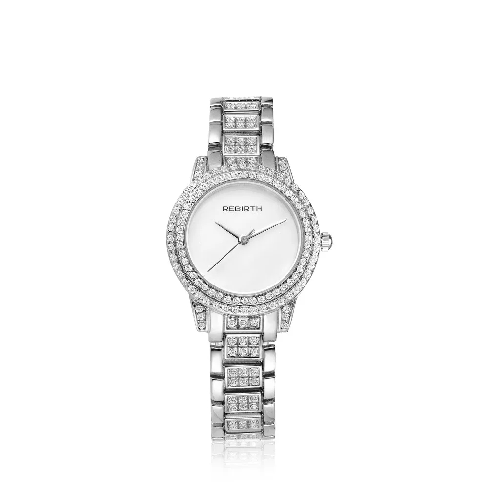 

2018 Fashion Luxruy Rose Gold Lady Clock Full Rhinestone Shell Dial Exquisite Diamante Alloy Quartz Casual Dress Girl Gift Watch