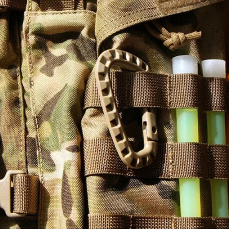 4 шт. тактический Molle карабин для рюкзака выживания скалолазания карабины