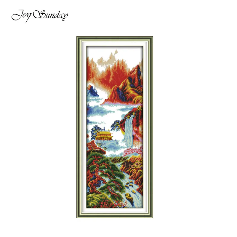 Новое поступление картина с пейзажем Joy Sunday вышивка крестиком 11CT14CT живописный