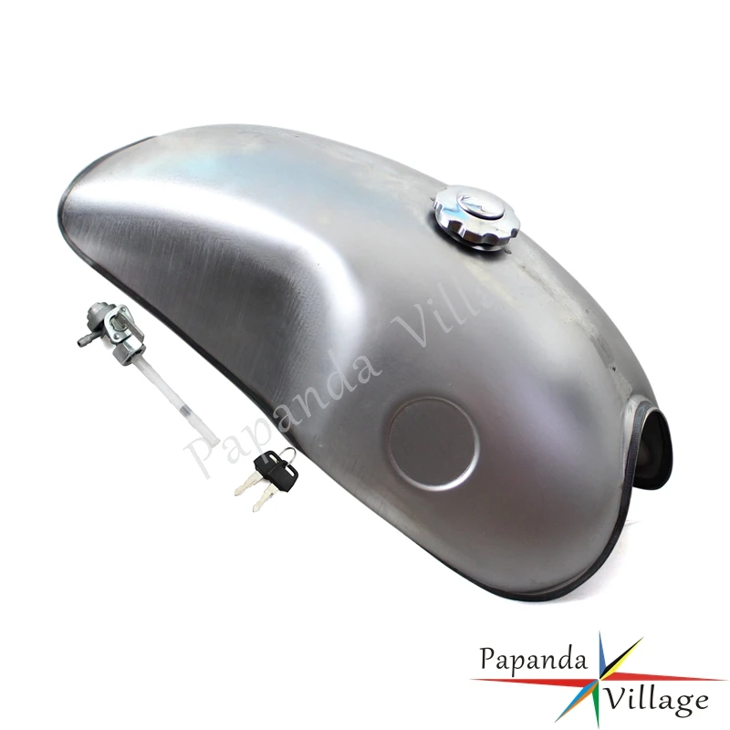 Стальной Топливный бак для мотоцикла Cafe Racer 10L Универсальный топливный замены