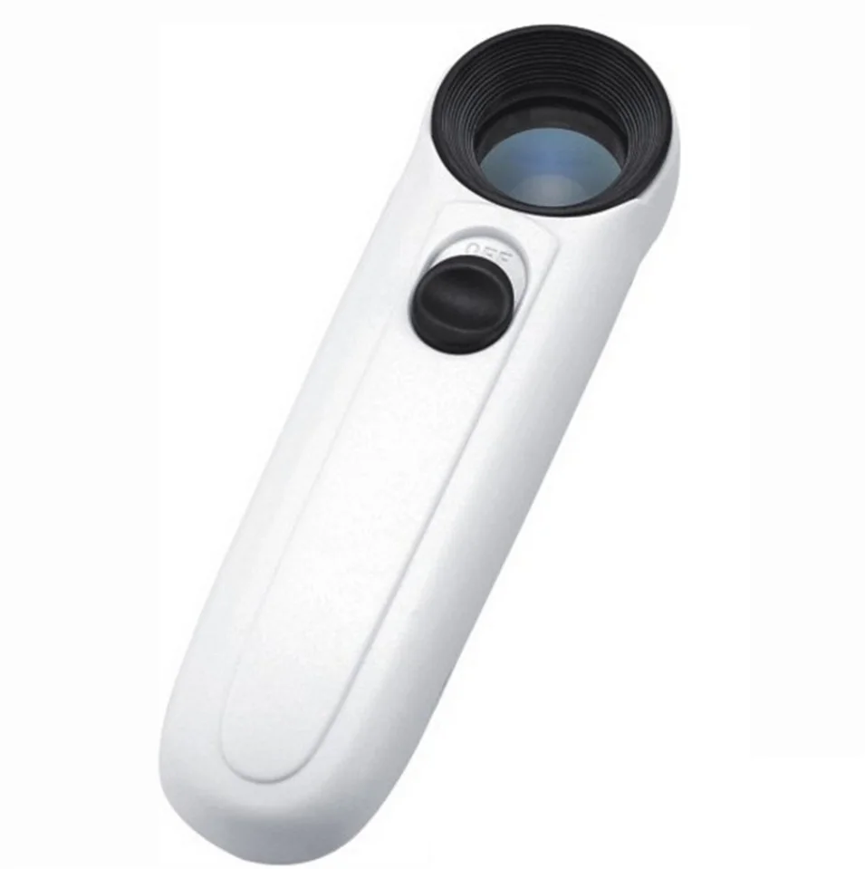 

21mm exclamation point type 40X MG6B-1B hand-held magnifying glass with photoelectric Lamps Artifacts jewelry magnifying glass