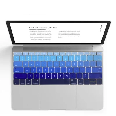 010 Супер Kawaii крышка клавиатуры для Apple MacBook Pro 13 без сенсорной панели A1708 12 дюймов мягкая клавиатура наклейки Защита от пыли и воды - Цвет: 010