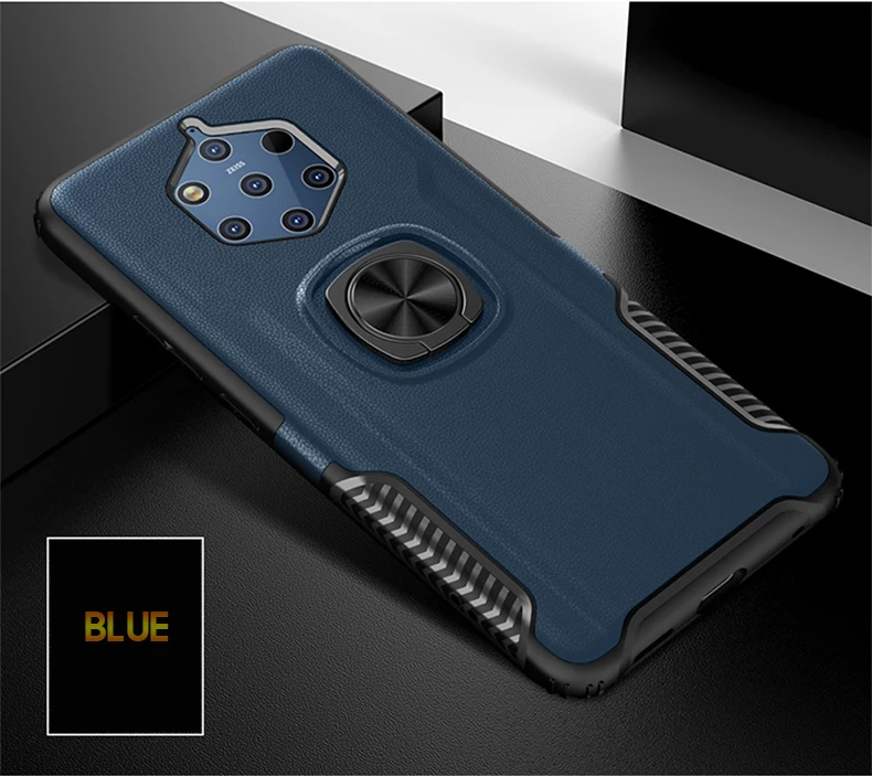 Чехол-бампер для Nokia 9 PureView, чехол-бампер для Nokia 8 9 Pure View, Мягкий силикон+ Жесткий Поликарбонат, защитный чехол, магнитный автомобильный держатель, полный Чехол