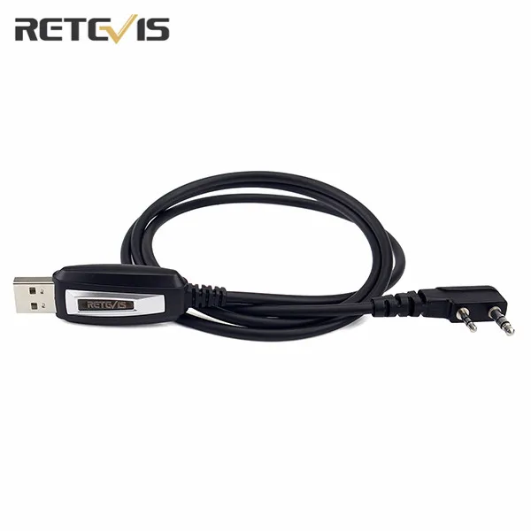 Retevis USB Кабель для программирования 2 Pin Walkie Talkie аксессуары для Kenwood для TYT Baofeng UV5R Retevis RT5R Handy cb радио C9018