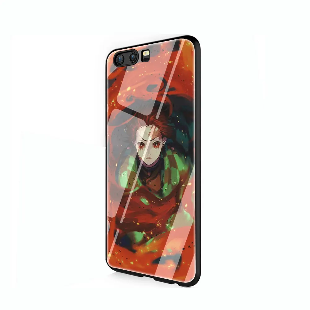 G12 Аниме Demon Slayer Kimetsu no Yaiba закаленное стекло чехол для телефона huawei mate P 10 20 30 Lite Pro Y9 Honor 8X 7A - Цвет: G12