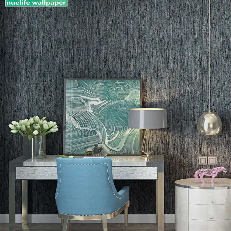 Chinese style non-woven coffee shop Internet cafe restaurant bedroom living room study plain TV background wall paper | Обустройство