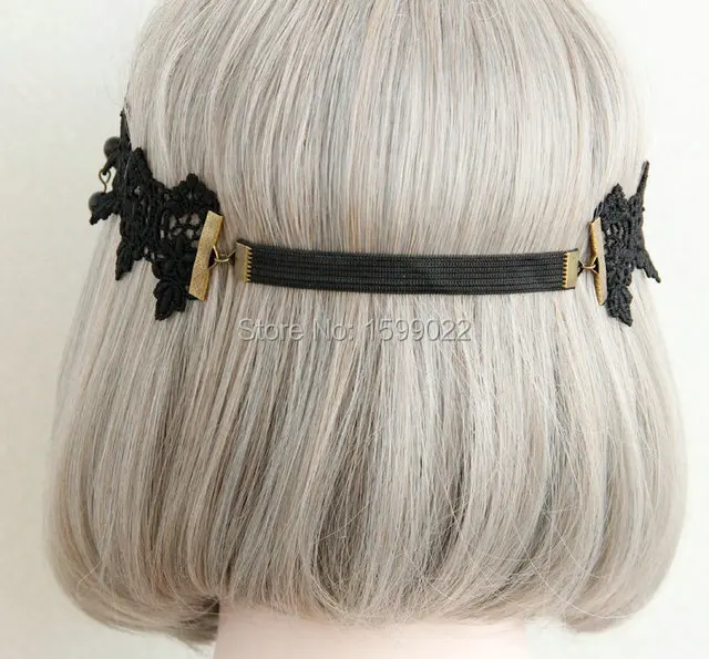 Модная винтажная эластичная повязка для головы белая кружевная богиня из