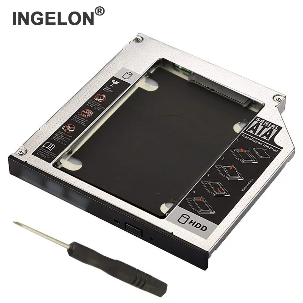 Чехол для жесткого диска Ingelon Caddy optibay DVD SSD универсальный ноутбук CD/DVD-ROM Оптический отсек для Apple Unibody Macbook Pro 13 15 17