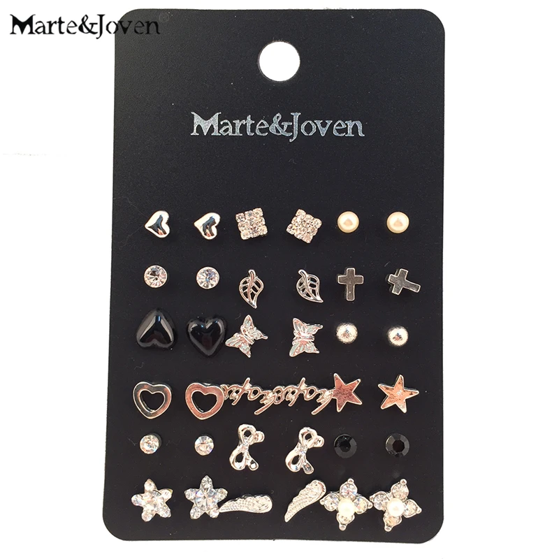 Серьги-гвоздики с сердечками и цветами для девочек | Украшения аксессуары