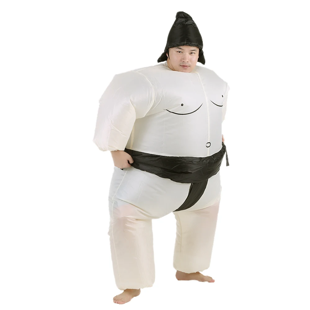 Милый надувной костюм сумо для взрослых с воздушным вентилятором маскарадный