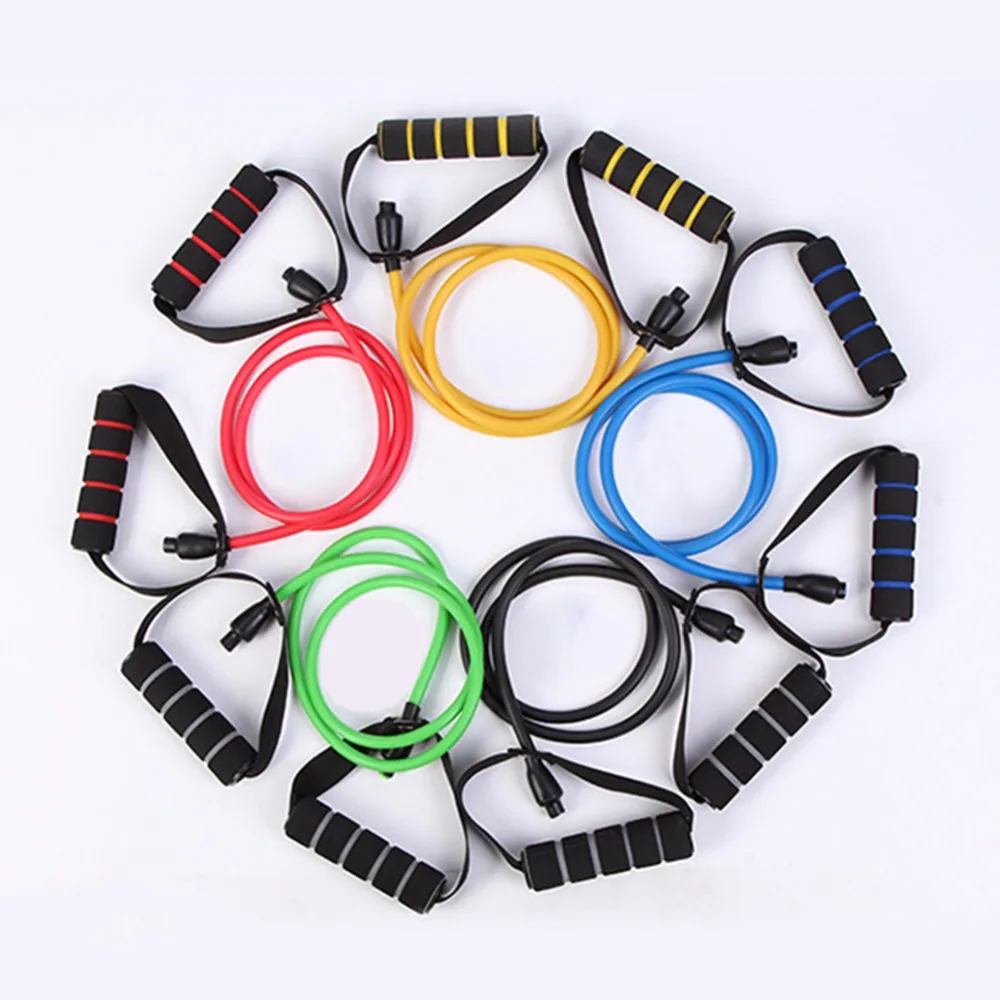 Открытый йога тянуть веревку палец сопротивление полосы с ручкой Упражнение