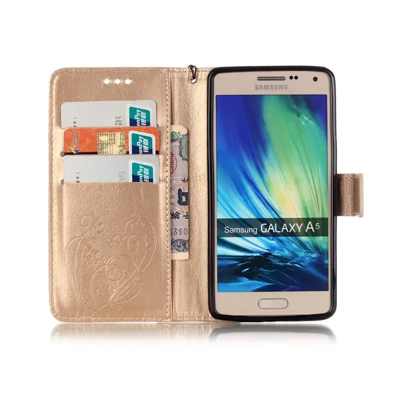 UPaitou Роскошный цветок флип-чехол для Samsung Galaxy A5 2015 A500 A500F A500FU кожаный