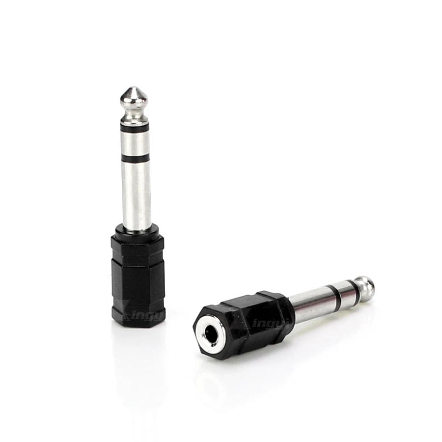 4 шт. стереоадаптер со штекером 6 5 мм 1/4 дюйма на гнездо 3 мм|3.5mm male to female|jack femalejack stereo