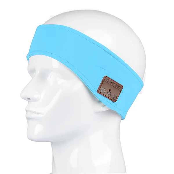 Синий Ubit, беспроводные Bluetooth наушники, умные повязки на голову, для мужчин и женщин, спортивные, стерео, волшебная музыка, повязка на голову, наушники, телефон, Hands-free, звонки - Цвет: Синий