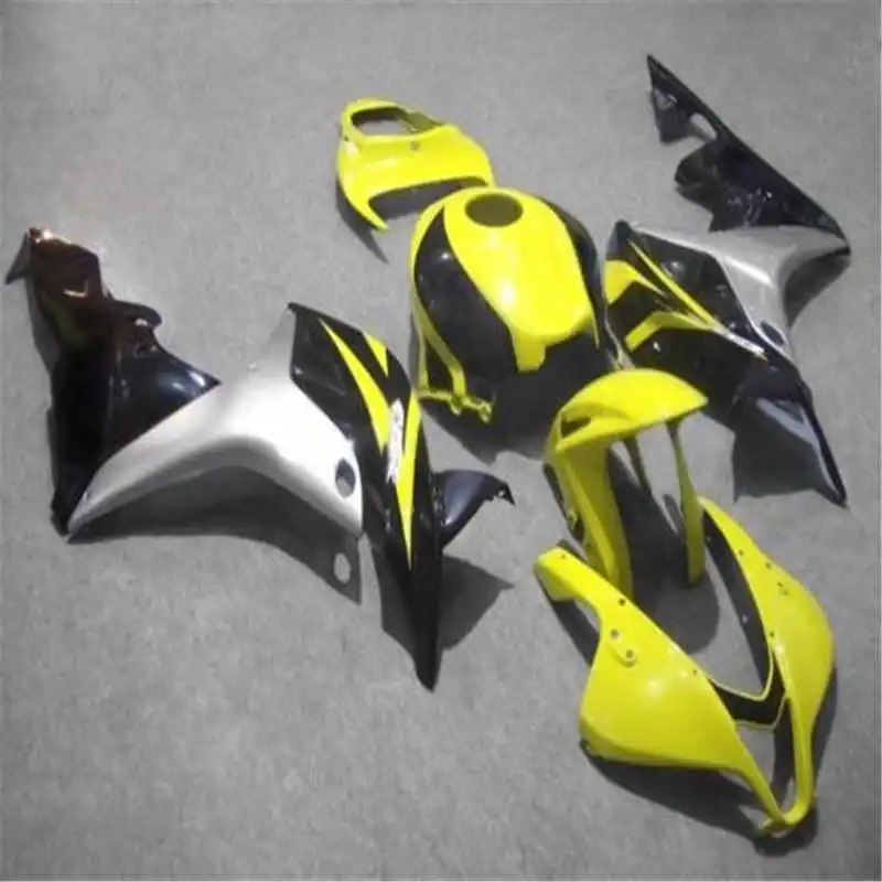 CBR 600RR 2007 2008 ABS yellow silver black Fairings set injection Motorcycle Fairing new Kit for CBR600RR F5 07 08 CBR600 RR | Автомобили