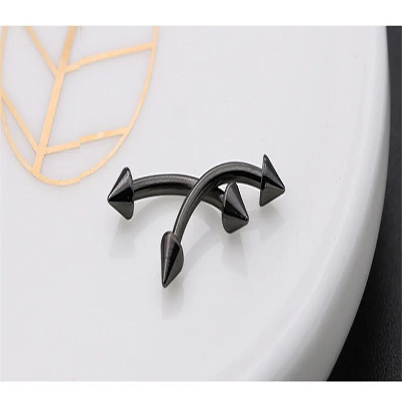 Wholesale 5pcs/lot Surgical Steel 3mm Ball Eyebrow Body Jewelry Piercing Curved Barbell Lip Ring Snug Daith Helix Rook Earring