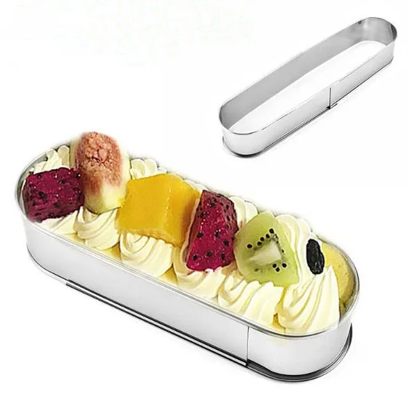 1 шт. выдвижной Нержавеющая сталь овальной мусс кольцо инструмент для выпечки