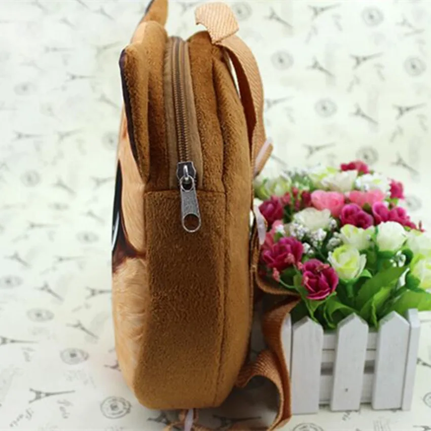 M523 новая женская сумка милые животные Плюшевые игрушки 3D кошка собака мягкие