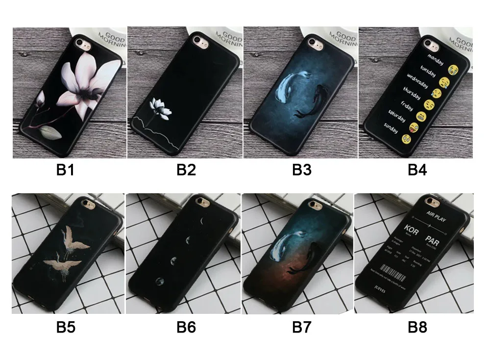 TPFIX для iPhone 7 Чехлы мягкая задняя крышка из ТПУ X 6 6s 7P 8 Plus силиконовая Милая