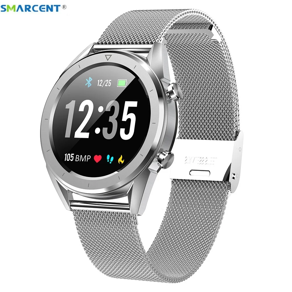 Смарт-часы Smarcent T28 ECG + PPG водонепроницаемые с поддержкой 11 языков и Пульсометром |