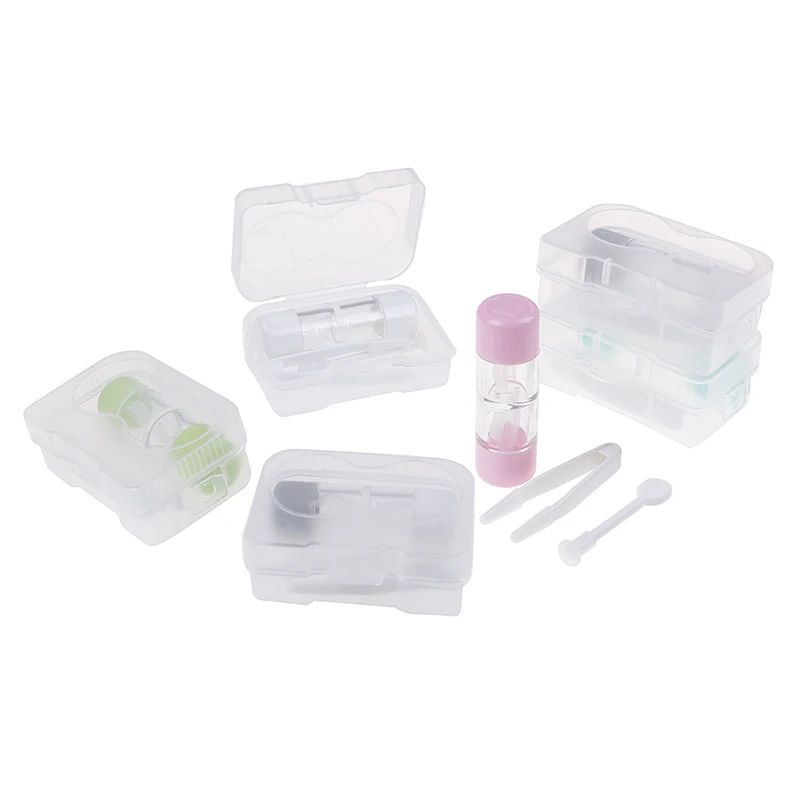 3 шт./компл. мини прекрасный портативный футляр для очков с контактными линзами