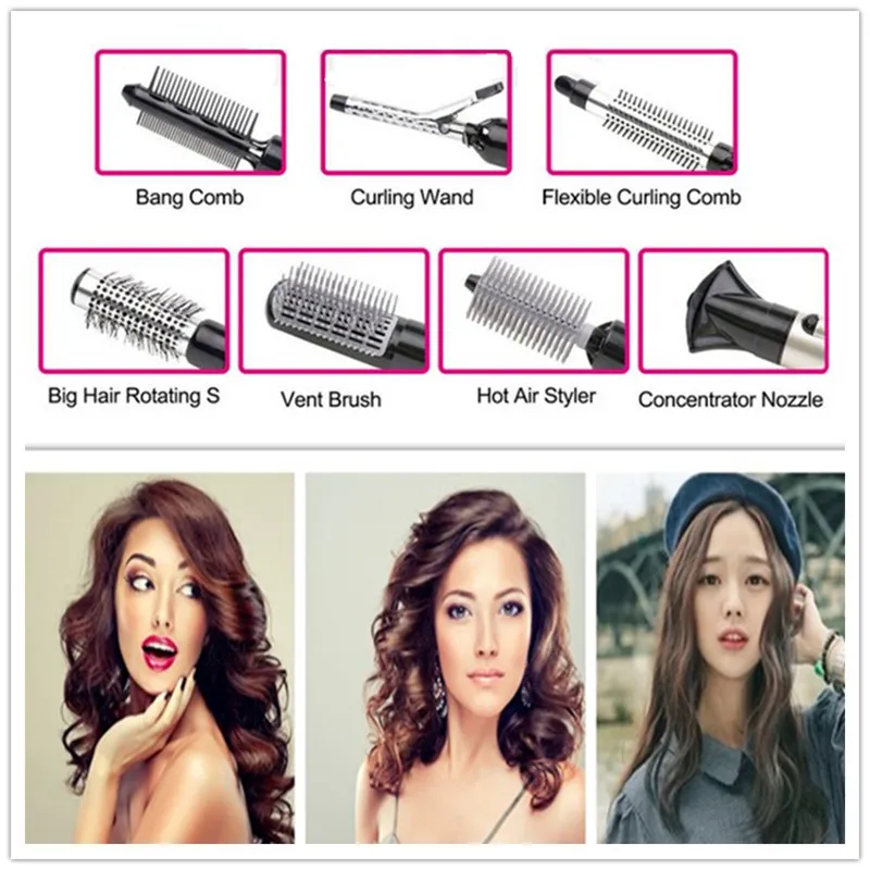 Многофункциональный мощность 700 Вт бытовой фен с расчески щетки для волос