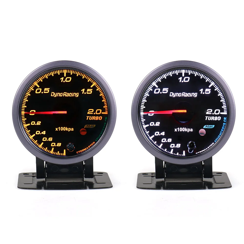 Dynoracing 2,5 ''60 мм белый/янтарный свет давление масла Температура воды Температура масла напряжение турбо Boost выхлопной газа датчик температуры автомобиля