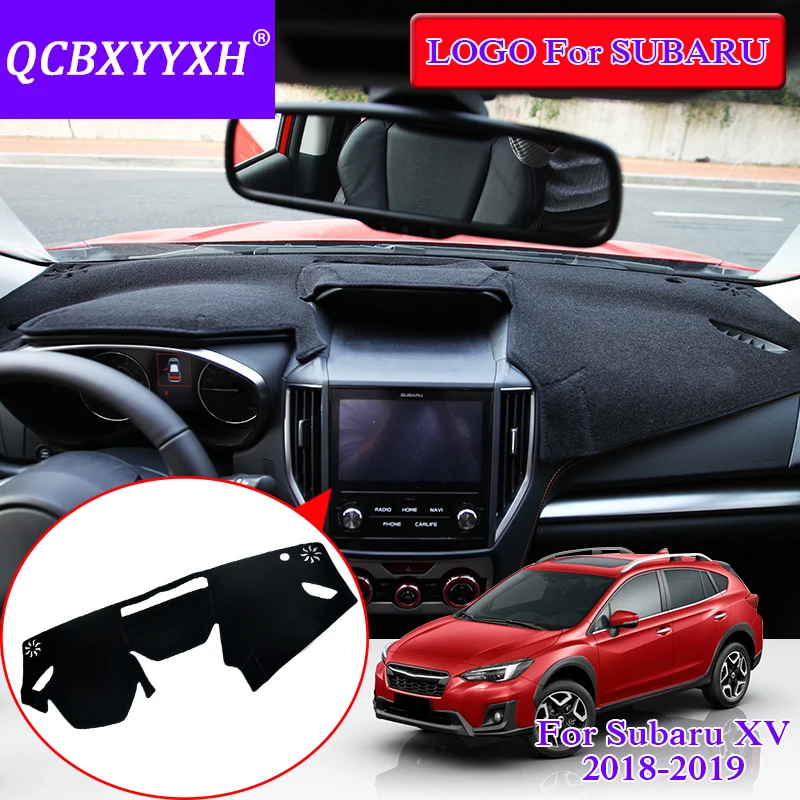 QCBXYYXH для Subaru XV 2018 2 вида цветов коврик приборной панели защитный чехол интерьера