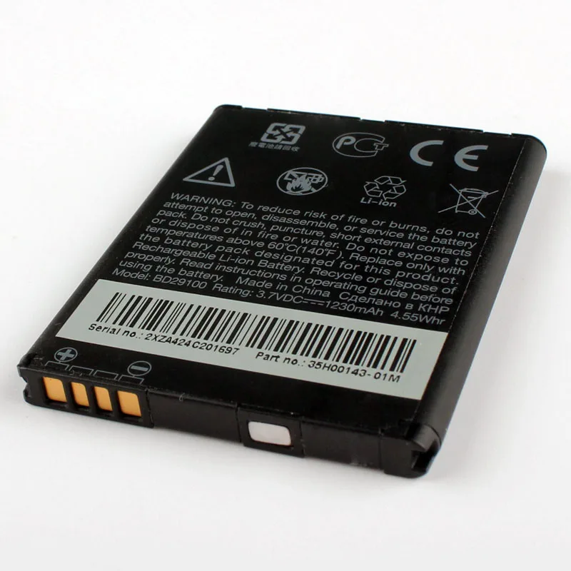 Высокая Ёмкость телефон Батарея для htc G13 A310e A510c A510e HD3 HD7 T9292 T9295 Wildfire S A510E BD29100 1230 мА-ч