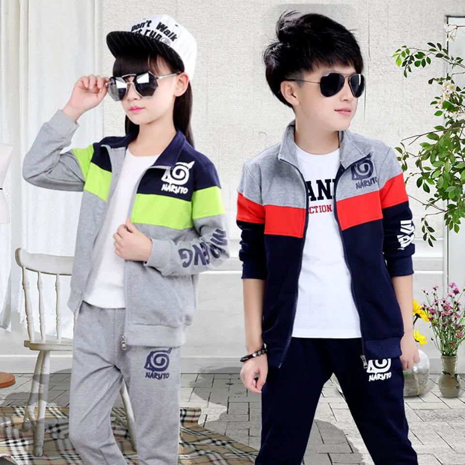 Spring Kids Boy Girl New Sports Casual Tops +Pants 2Pcs/Set Baby Clothing Suits Autumn Clothes Sets Children Suit | Детская одежда и