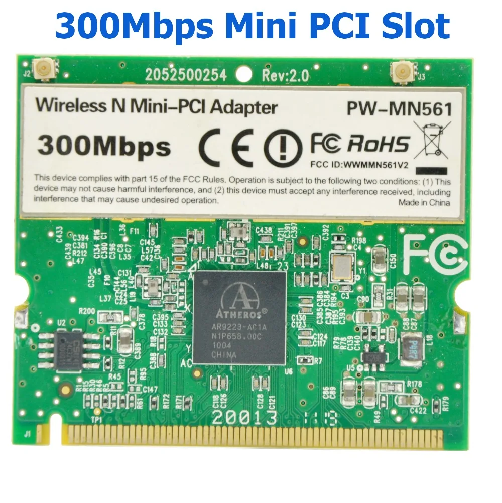WTXUP для Atheros AR9223 300 Мбит/с мини PCI беспроводной N Wi Fi адаптер WLAN карта Acer Asus Dell Toshiba