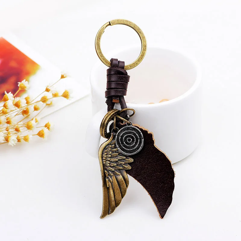 Европейская Мода Ювелирные Изделия Кожа Любовь Брелок Простой Творческий Сплав