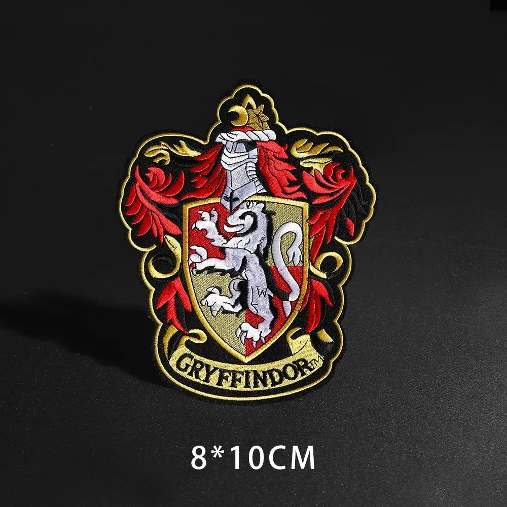 Новые магические значки-патчи для одежды, железные наклейки Ravenclaw Gryffindor Slytherin Hufflepuff Diy