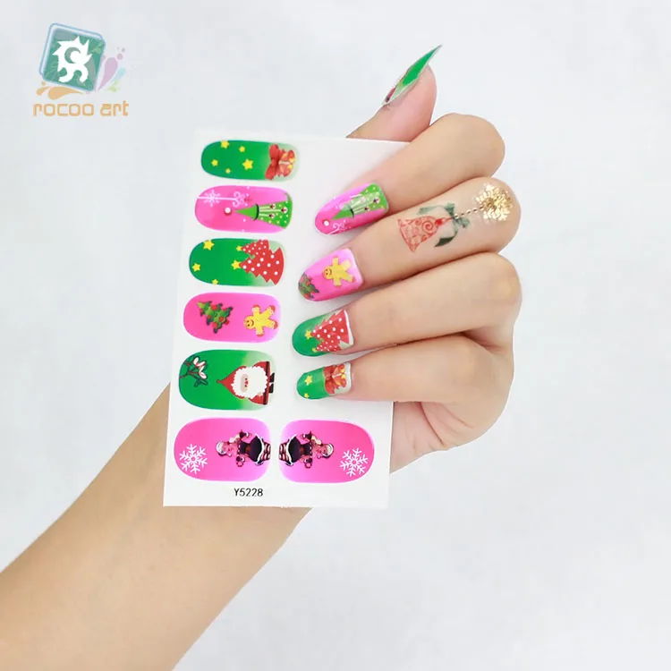 Y52 Series-10pcs стикеры 3D на ногти Nail Art Наклейки самоклеящиеся Фольга для ногтей искусство украшения наклейки и яркими украшениями