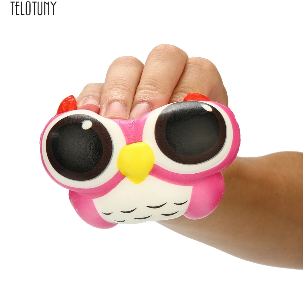 Teletuny baby squuze красивые игрушки животные Очаровательная сова сжимаемая медленно