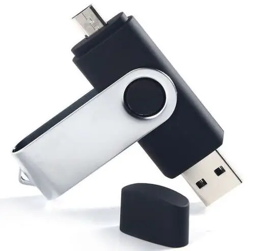 Eansdi USB флэш-накопитель cle usb флеш-накопитель 128 г otg флеш-накопитель USB 2,0 смартфон флеш-накопитель 4/8/16/32/64 ГБ запоминающие устройства подарок - Цвет: Черный
