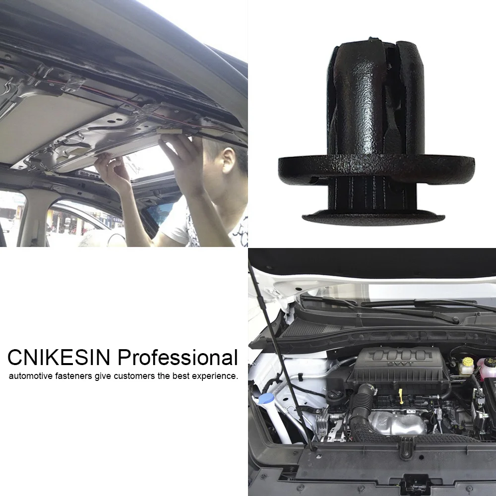 CNIKESIN 50 шт. B05 8 мм отверстие автомобиля нейлоновые зажимы крепеж автомобильный