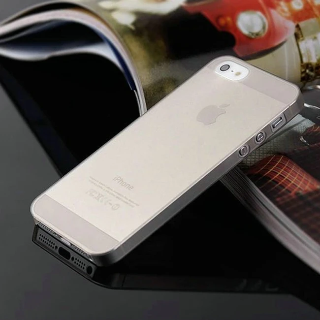 Матовый тонкий пластиковый чехол для Iphone 7, 8 Plus, 6, 6S Plus, 5, 5S, SE, XR, XS, Max, X, 5C, чехол для телефона, мягкий роскошный чехол, разноцветный чехол - Цвет: Серый