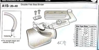 made in taiwan lockstitch double fold bias binder a1s 26mm a1s 28mm a1s 30mm a1s 32mm