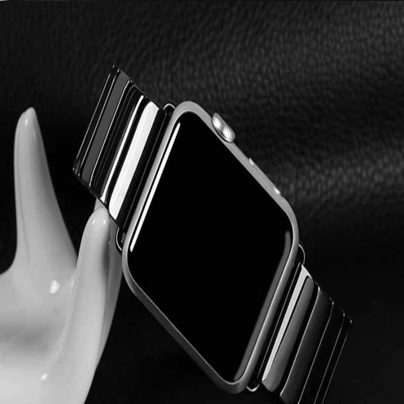 Стильный применимый Apple Watch керамический ремешок часов Quick Release Bar наручные часы ремешок Белый Черный часы ремень не выцветает 38 мм 42 мм