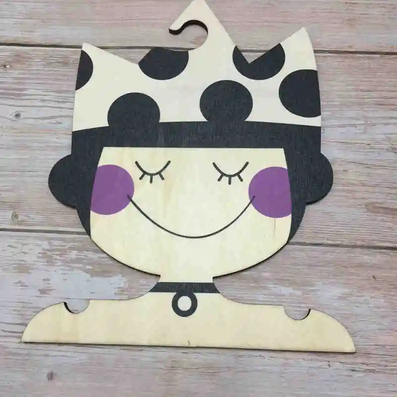

8x9.8inch hanger kids wooden clothing hangers