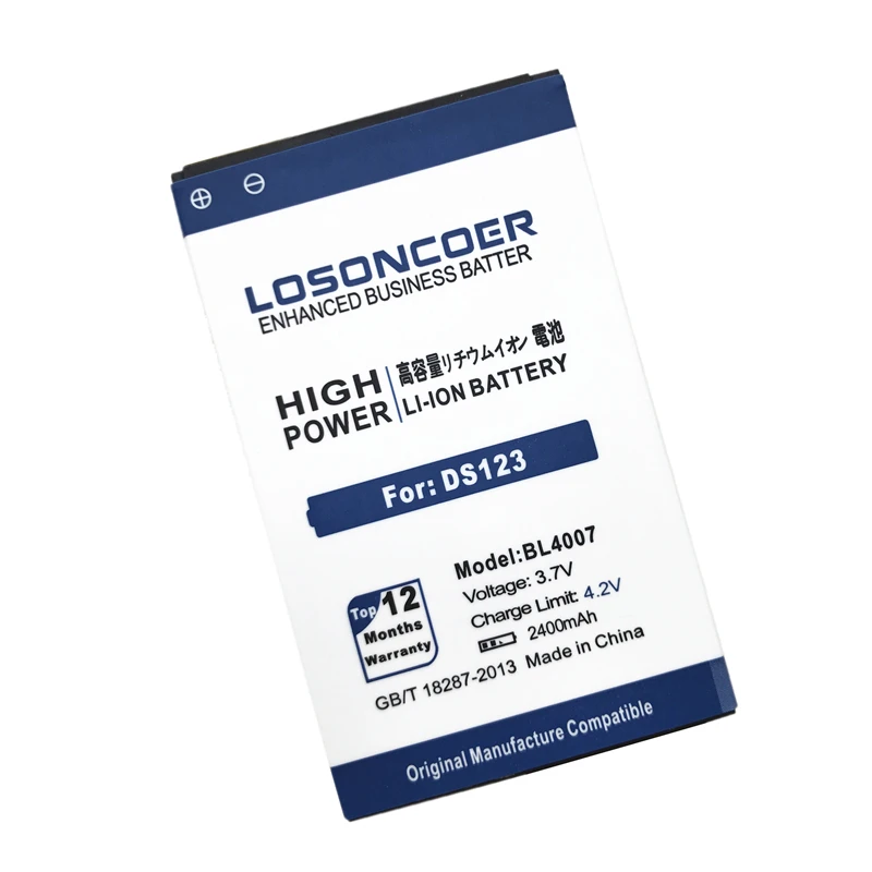 Высококачественный аккумулятор LOSONCOER 2400 мАч для Телефона Fly BL4007 DS123|phone battery|battery