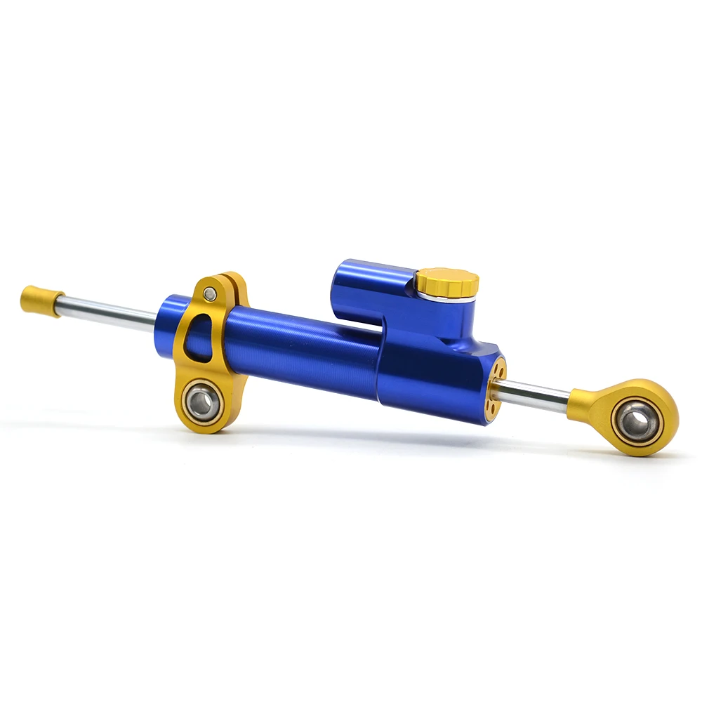 gold and blue Для YAMAHA YZF R6 1999-2004 YZF R1 2002 2003 FZ1 FAZER 2001-2005 мотоциклетный демпфер руля стабилизация безопасности контроль алюминий - Цвет: gold and blue