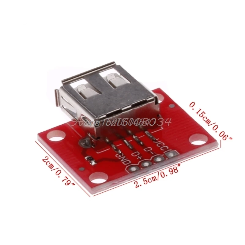 USB женская мощность usb тип A Женская коммутационная плата макетная конвертер R06