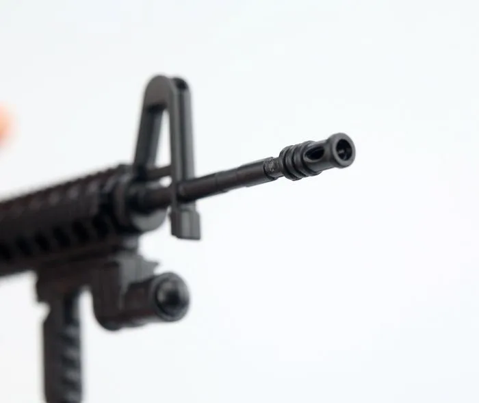 1:6 MK18 карабин Штурмовая винтовка пистолет пластиковый Собранный огневой модели головоломки для 1/6 солдат военное оружие строительные блоки