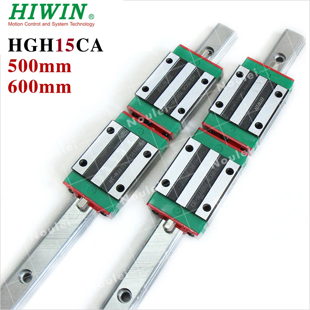 HIWIN 15 мм линейная направляющая 500 550 600 2 шт. HGR15 рельсы + 4 HGH15CA скользящий блок