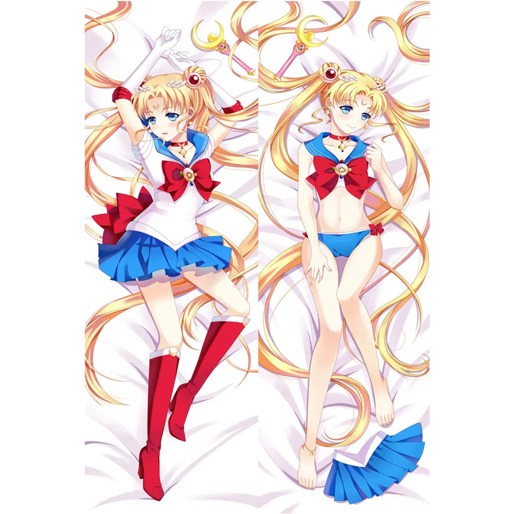 Amellor аниме Сейлор му натуральную величину Dakimakura Чехол наволочки сексуальная
