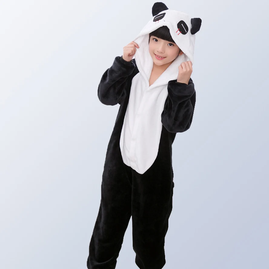 2018 пижамы для мальчиков и девочек осень зима с животными риa Пижама детская