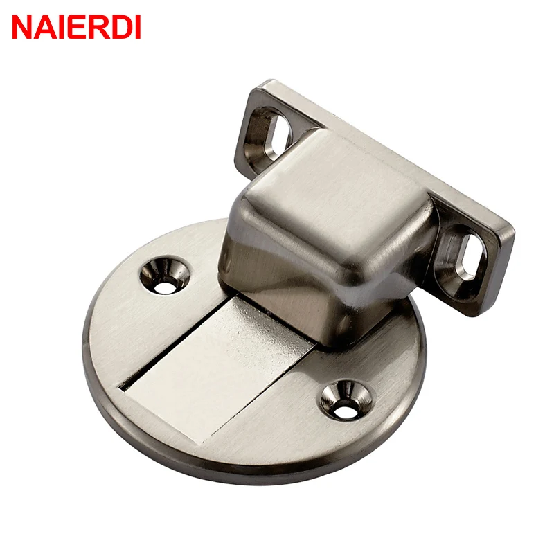 Магнитный дверной держатель NAIERDI из сплава цинка для крепления на пол|magnetic door