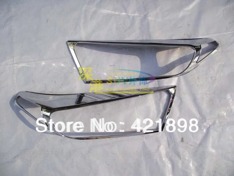 For Toyota Highlander 2011 2012 2013 ABS Chrome head Light Lamp cover trim 2 pcs | Автомобили и мотоциклы